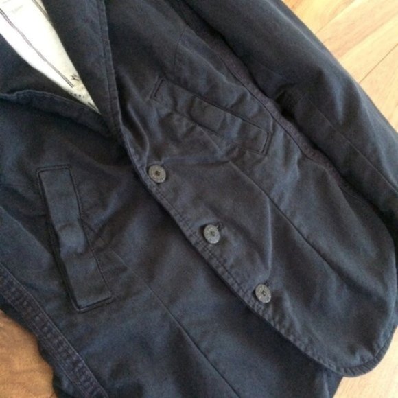 Diesel Black Soft Denim Jacket Blazer - Picture 3 of 7